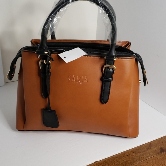 KARIA COLLECTION HANDBAG BOSTON BROWN. - Picture 9 of 16
